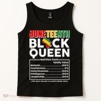Juneteenth Black Queen Nutritional Facts Tank Top thumb 2