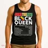 Juneteenth Black Queen Nutritional Facts Tank Top thumb 3