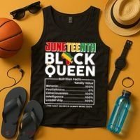 Juneteenth Black Queen Nutritional Facts Tank Top thumb 4