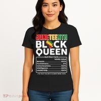 Juneteenth Black Queen Nutritional Facts Women's T-Shirt thumb 4