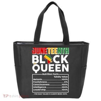 Juneteenth Black Queen Nutritional Facts Tote Bag