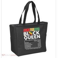 Juneteenth Black Queen Nutritional Facts Tote Bag thumb 2
