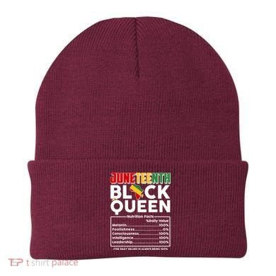 Juneteenth Black Queen Nutritional Facts Beanie
