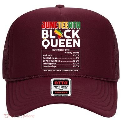 Juneteenth Black Queen Nutritional Facts Hat