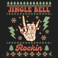 Jingle Bell Rockin Skeleton Hand Ugly Christmas Women's Sweatshirt thumb 2