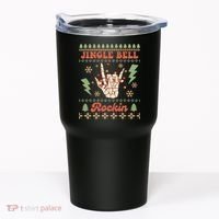 Jingle Bell Rockin Skeleton Hand Ugly Christmas Tumbler thumb 0