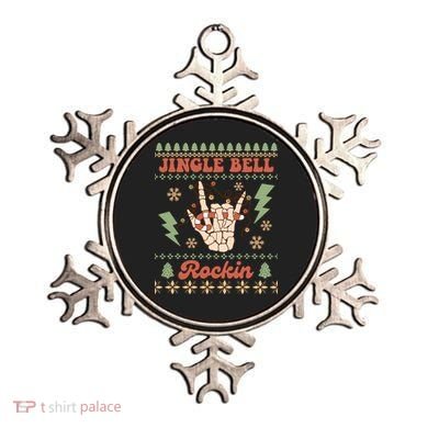 Jingle Bell Rockin Skeleton Hand Ugly Christmas Ornament