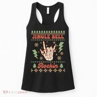 Jingle Bell Rockin Skeleton Hand Ugly Christmas Women's Tank Top thumb 0