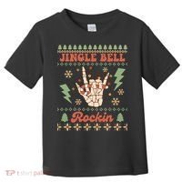 Jingle Bell Rockin Skeleton Hand Ugly Christmas Toddler T-Shirt thumb 0