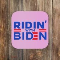 Joe Biden Ridin With Biden Funny Riding With Biden Coaster thumb 0