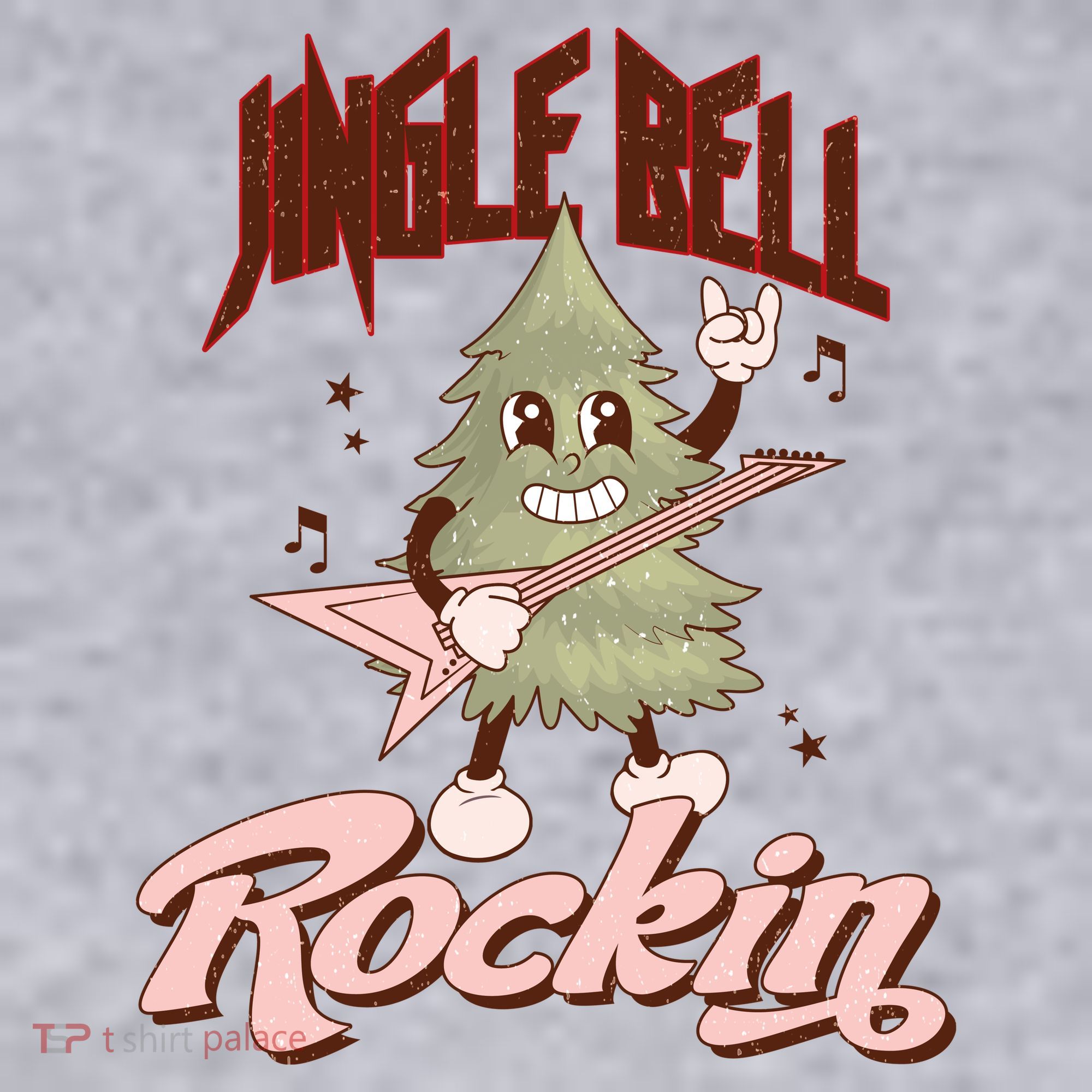 Jingle Bell Rockin Guitar Tree Women's Sweatshirt