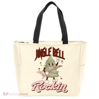 Jingle Bell Rockin Guitar Tree Tote Bag