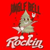 Jingle Bell Rockin Guitar Tree Santa Hat thumb 1
