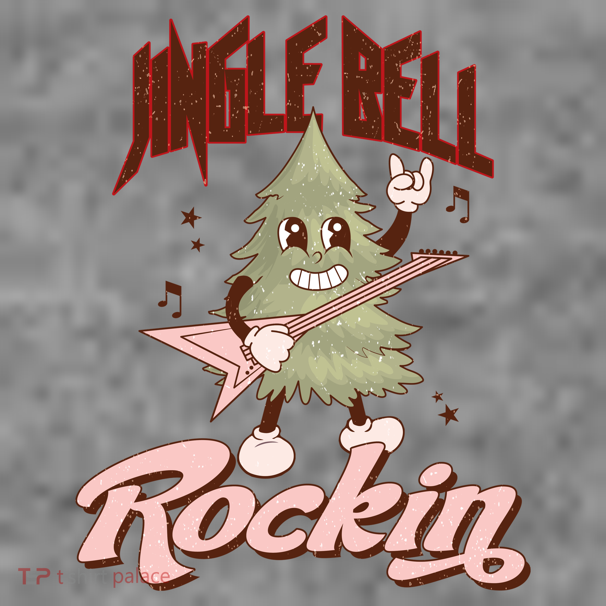 Jingle Bell Rockin Guitar Tree Toddler Hoodie