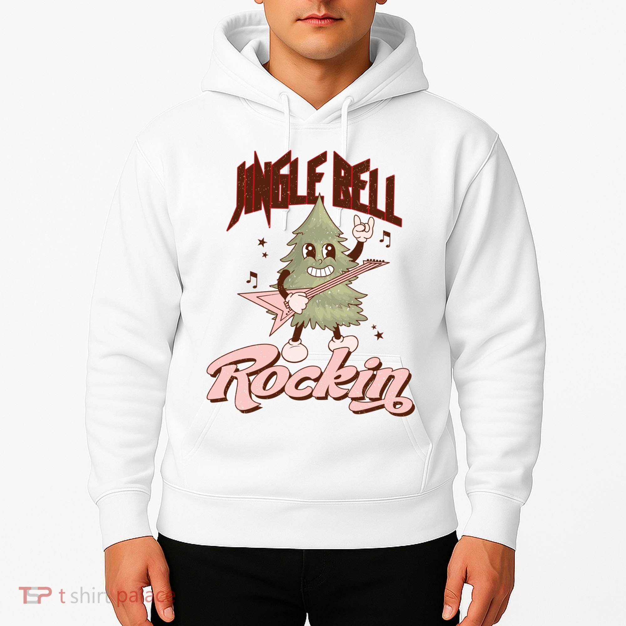 Jingle Bell Rockin Guitar Tree Hoodie