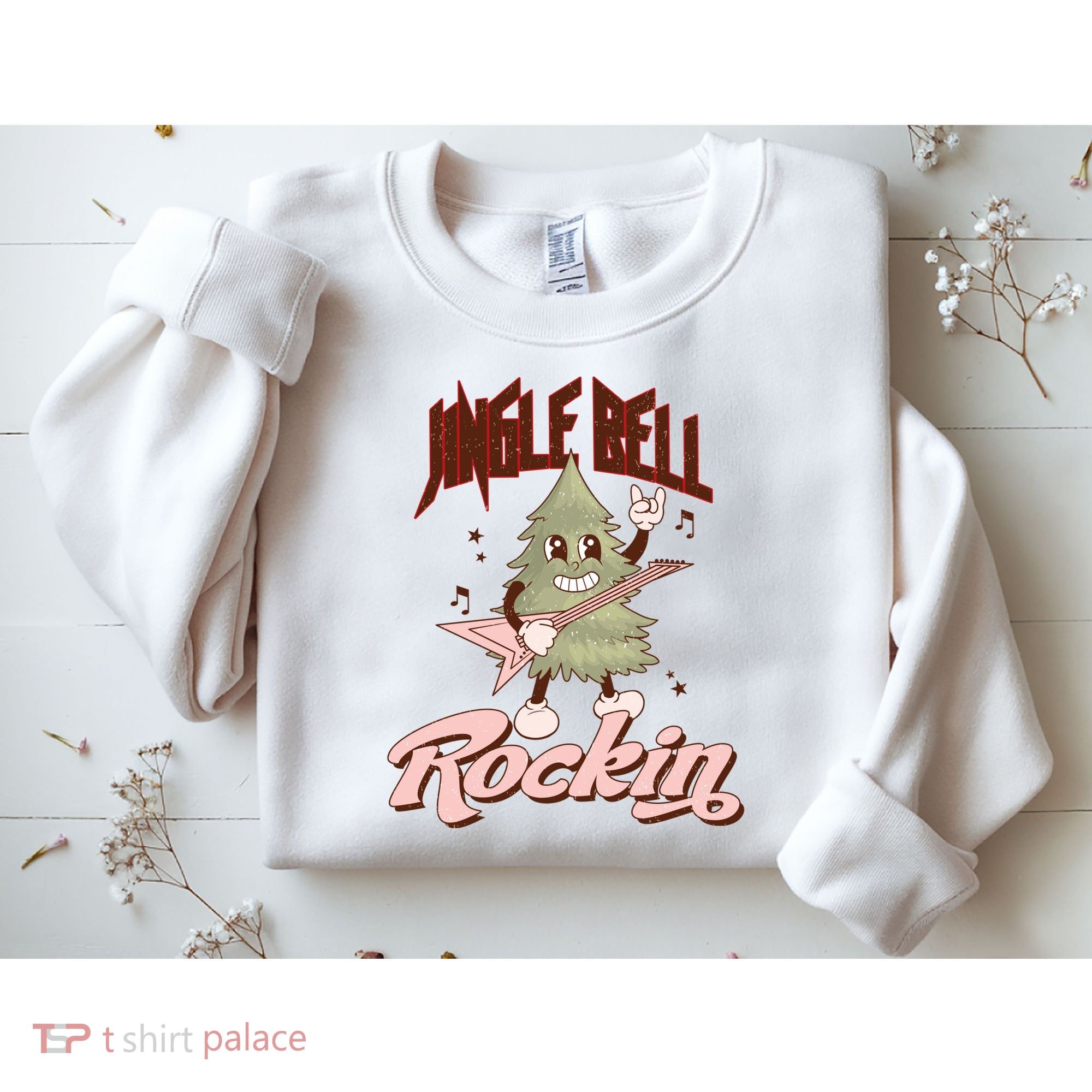 Jingle Bell Rockin Guitar Tree Sweatshirt