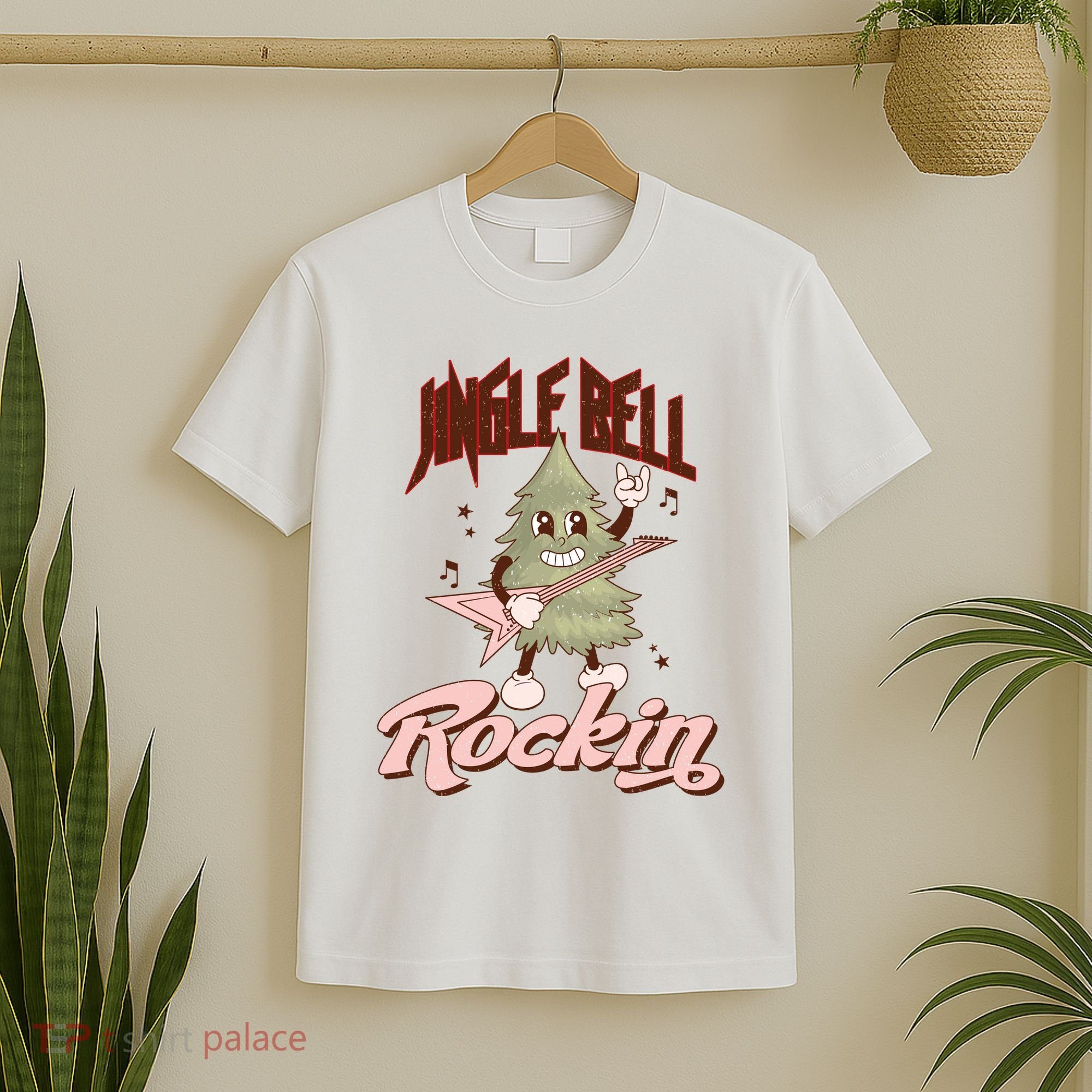 Jingle Bell Rockin Guitar Tree T-Shirt