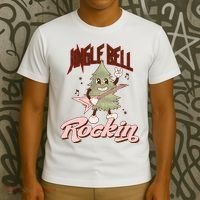 Jingle Bell Rockin Guitar Tree T-Shirt thumb 3
