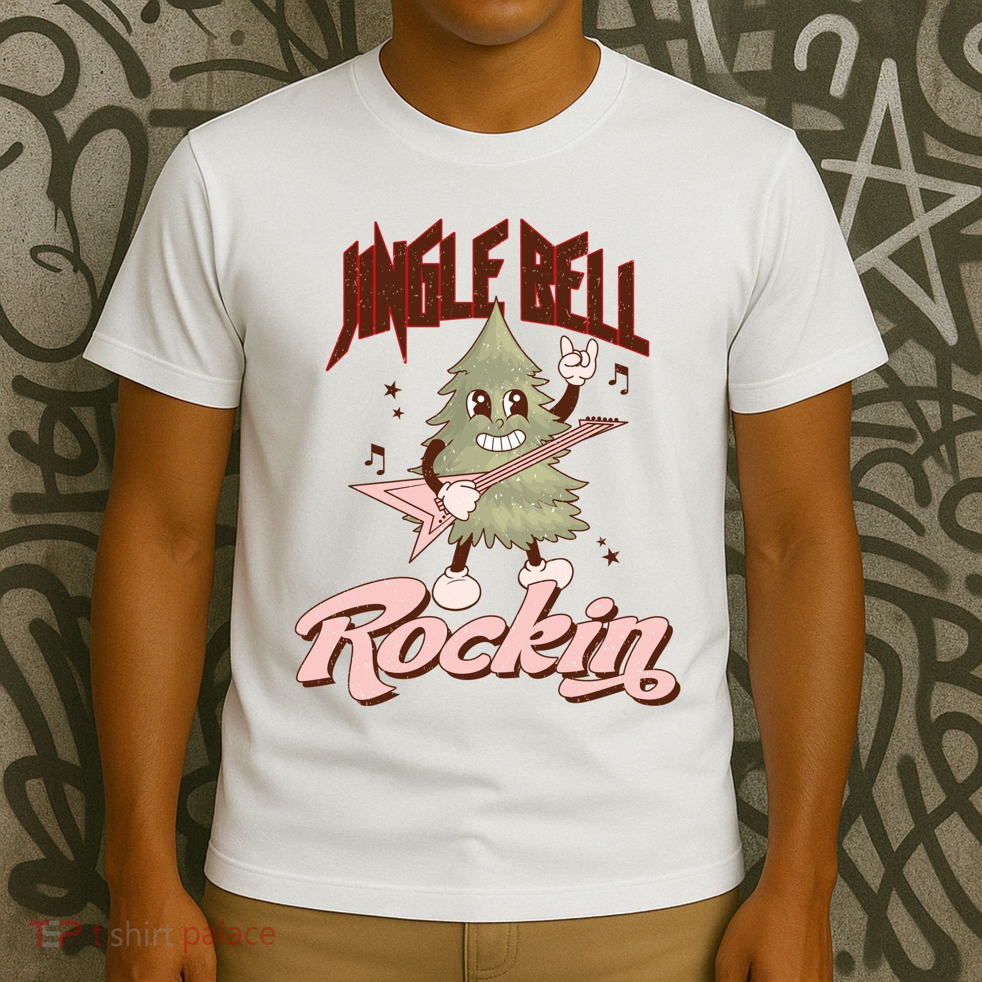 Jingle Bell Rockin Guitar Tree T-Shirt