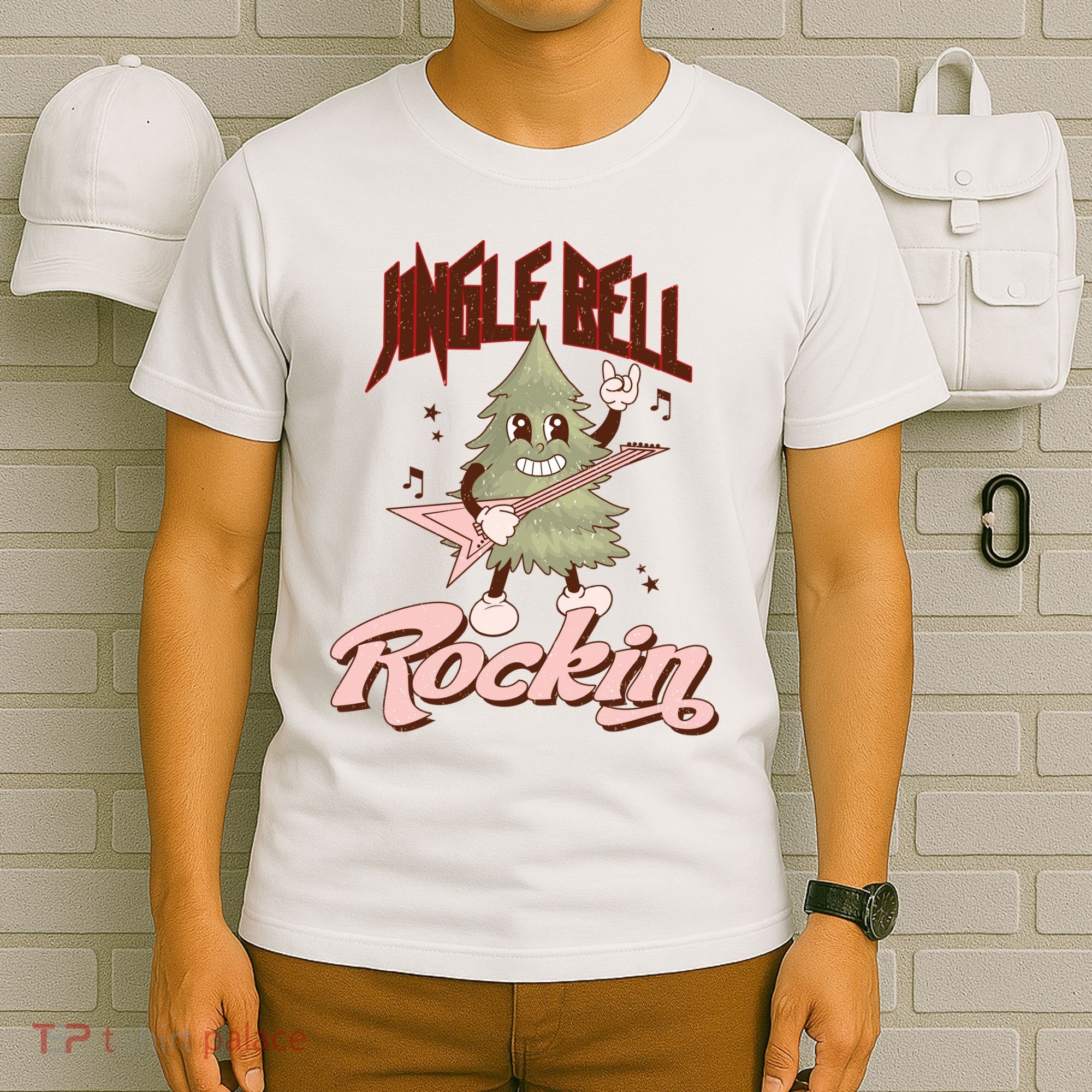 Jingle Bell Rockin Guitar Tree T-Shirt