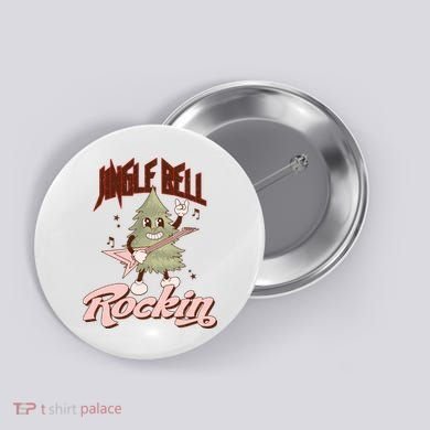 Jingle Bell Rockin Guitar Tree Button