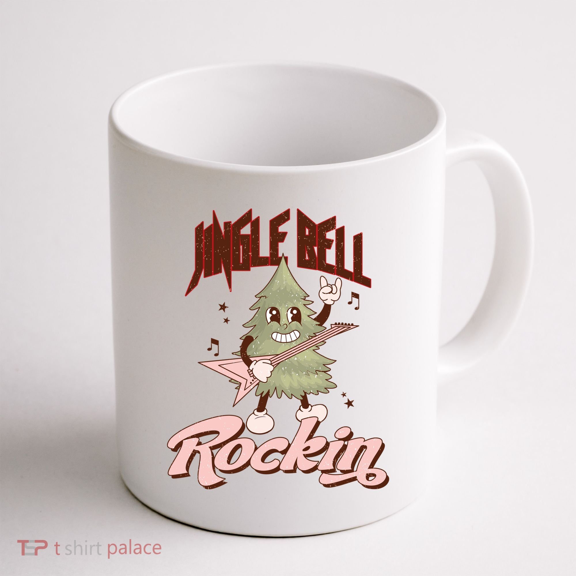 Jingle Bell Rockin Guitar Tree Coffee Mug