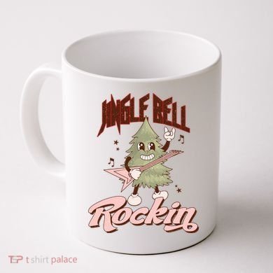 Jingle Bell Rockin Guitar Tree Coffee Mug