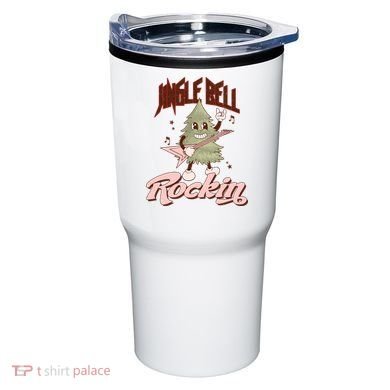 Jingle Bell Rockin Guitar Tree Tumbler