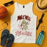 Jingle Bell Rockin Guitar Tree Tank Top thumb 4