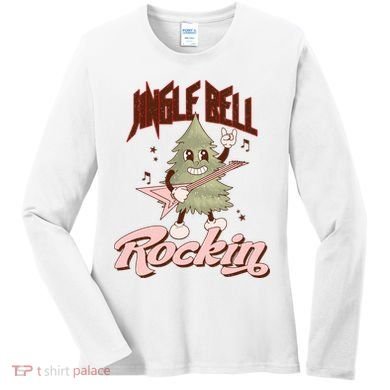 Jingle Bell Rockin Guitar Tree Women's Long Sleeve Shirt