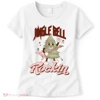 Jingle Bell Rockin Guitar Tree Women's T-Shirt thumb 0