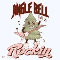 Jingle Bell Rockin Guitar Tree Women's T-Shirt thumb 6