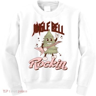 Jingle Bell Rockin Guitar Tree Kids Sweatshirt