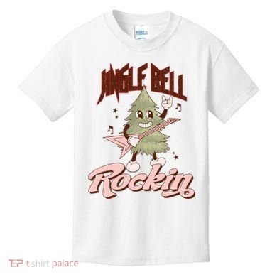 Jingle Bell Rockin Guitar Tree Kids T-Shirt