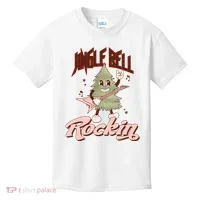 Jingle Bell Rockin Guitar Tree Kids T-Shirt thumb 0