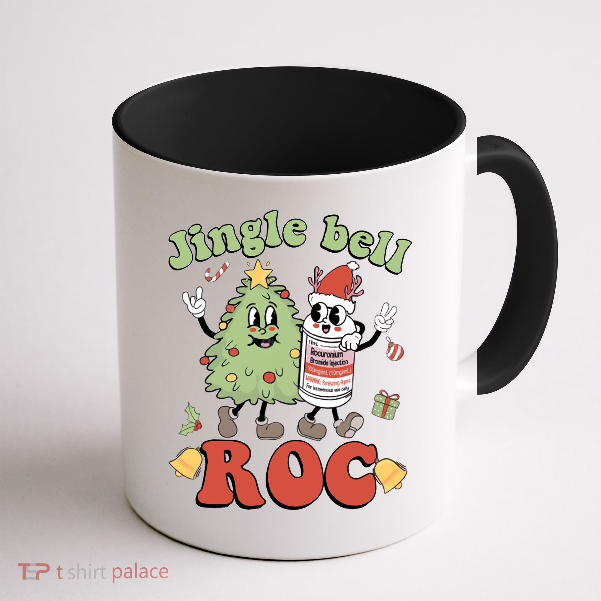 Jingle Bell Roc Icu Nurse Christmas Intensive Care Unit Gift Coffee Mug