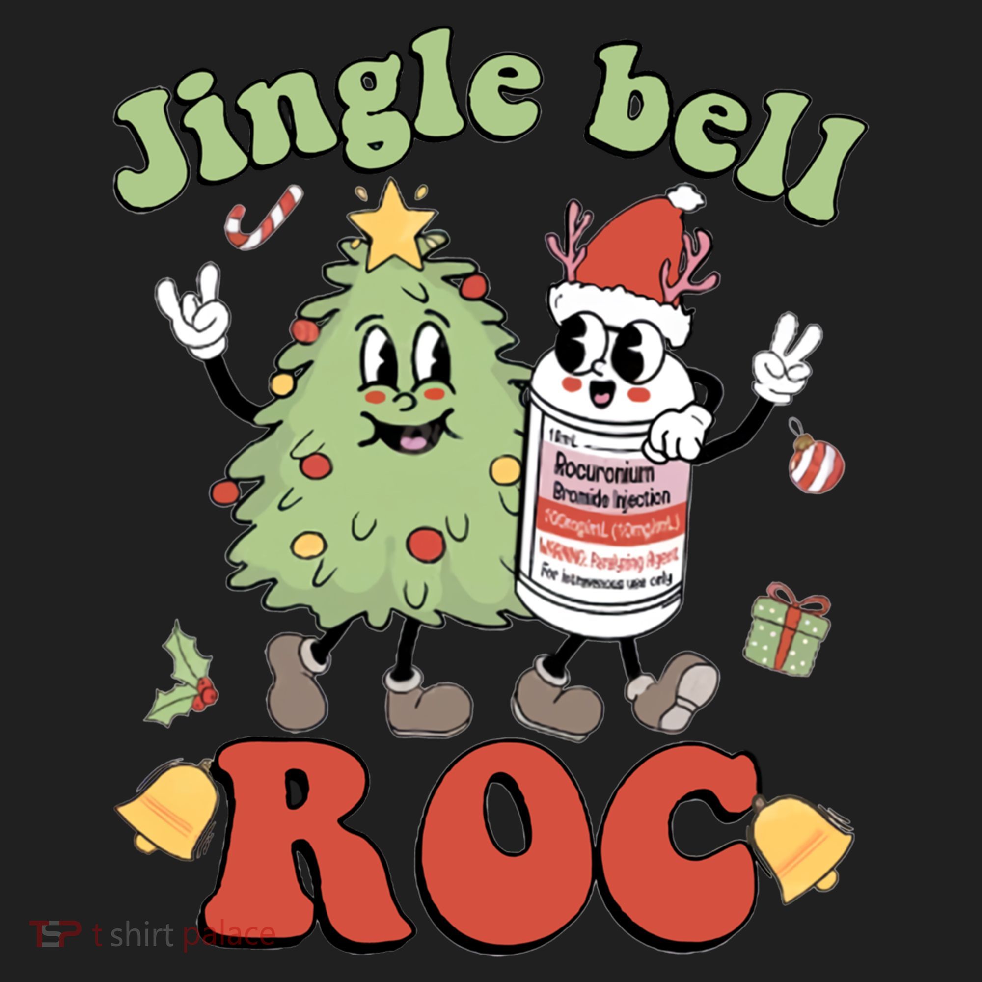 Jingle Bell Roc Icu Nurse Christmas Intensive Care Unit Gift Hat