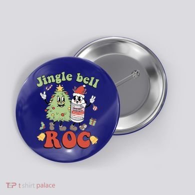 Jingle Bell Roc Icu Nurse Christmas Intensive Care Unit Gift Button