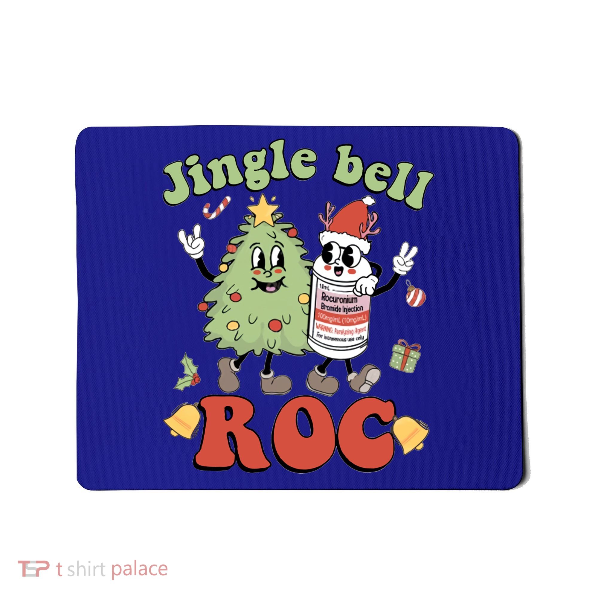 Jingle Bell Roc Icu Nurse Christmas Intensive Care Unit Gift Mousepad