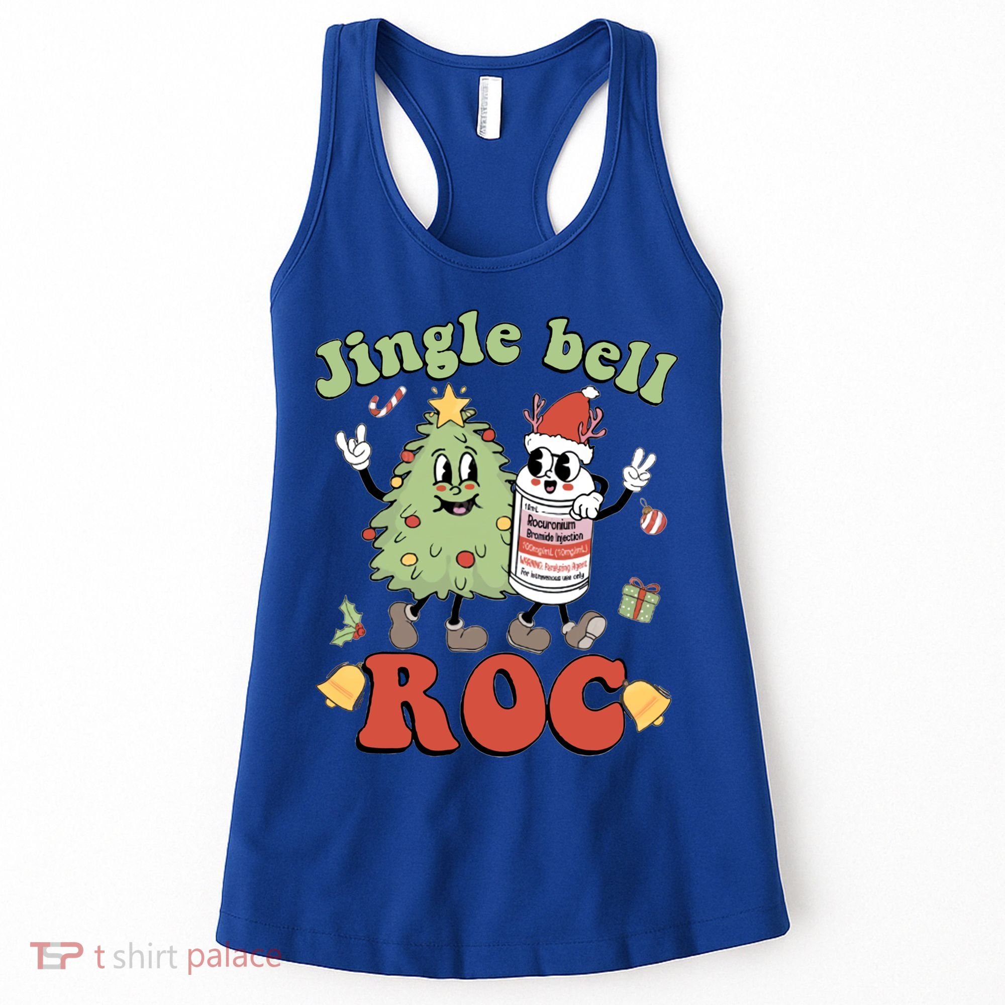 Jingle Bell Roc Icu Nurse Christmas Intensive Care Unit Gift Women's Tank Top
