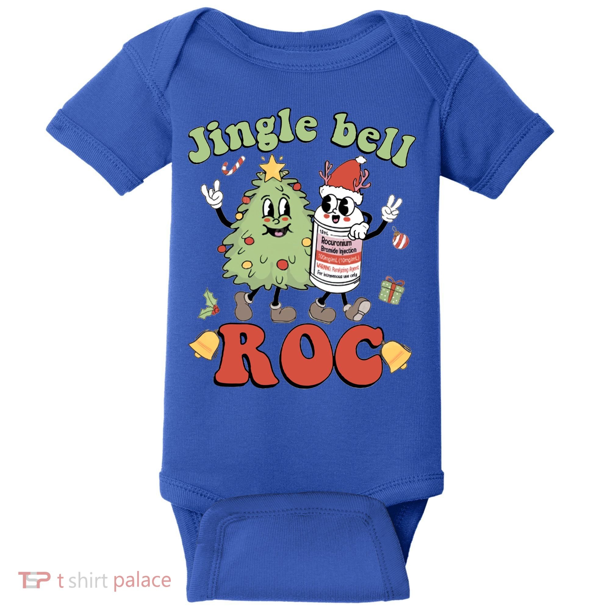 Jingle Bell Roc Icu Nurse Christmas Intensive Care Unit Gift Baby Bodysuit