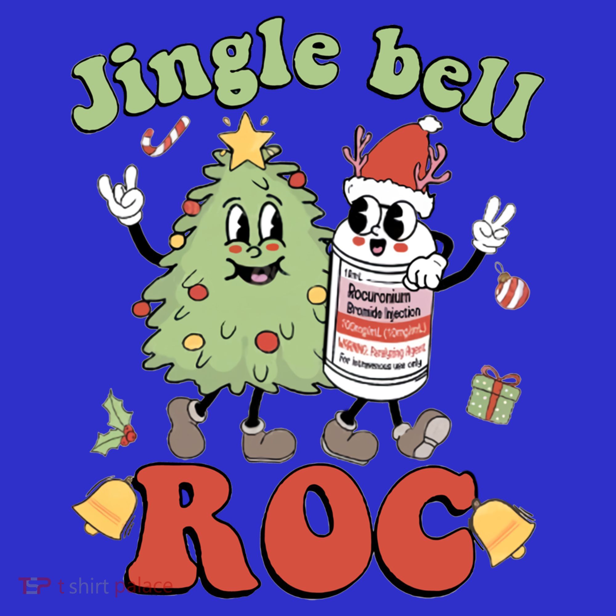 Jingle Bell Roc Icu Nurse Christmas Intensive Care Unit Gift Toddler Hoodie