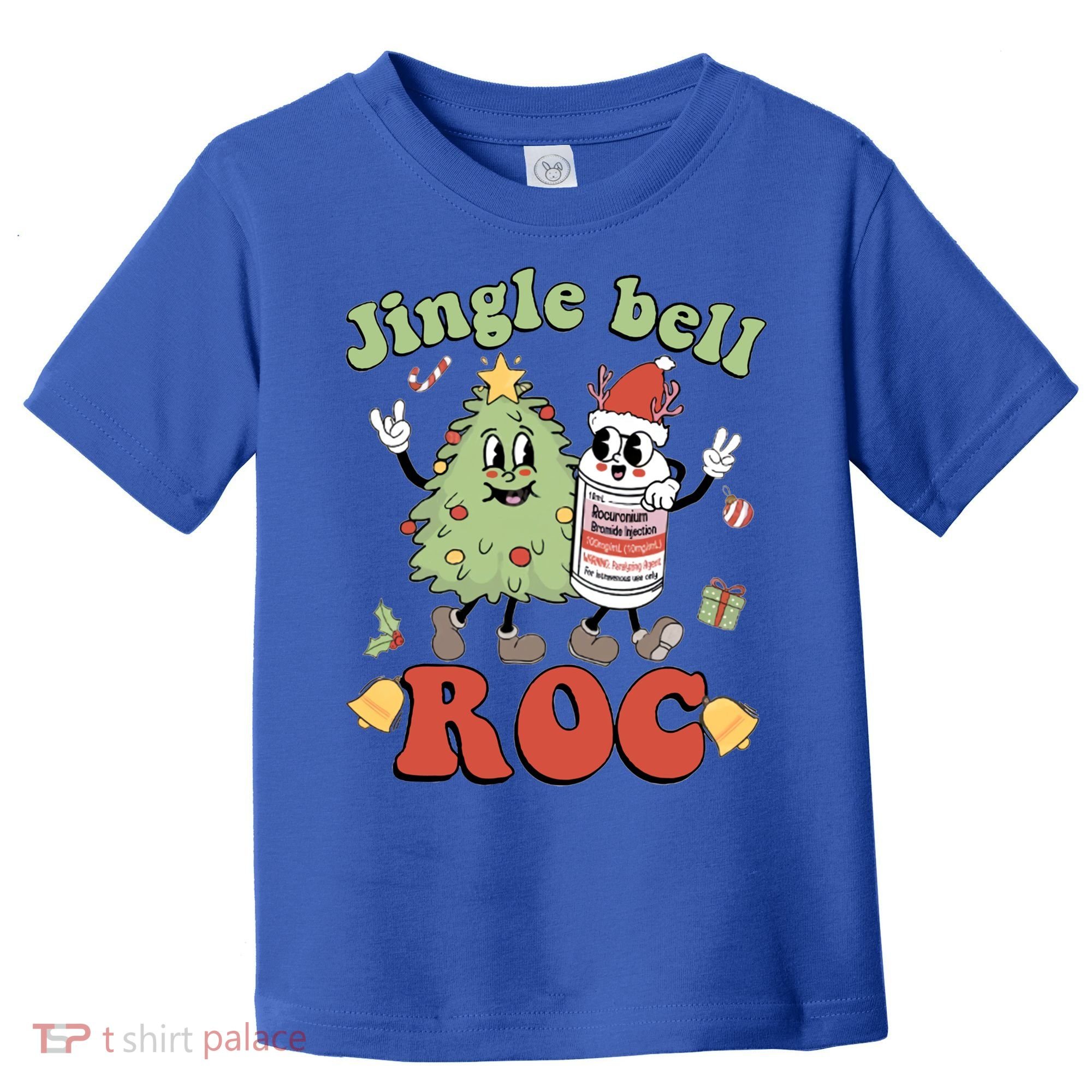 Jingle Bell Roc Icu Nurse Christmas Intensive Care Unit Gift Toddler T-Shirt