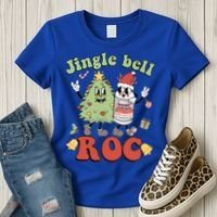 Jingle Bell Roc Icu Nurse Christmas Intensive Care Unit Gift Women's T-Shirt thumb 3