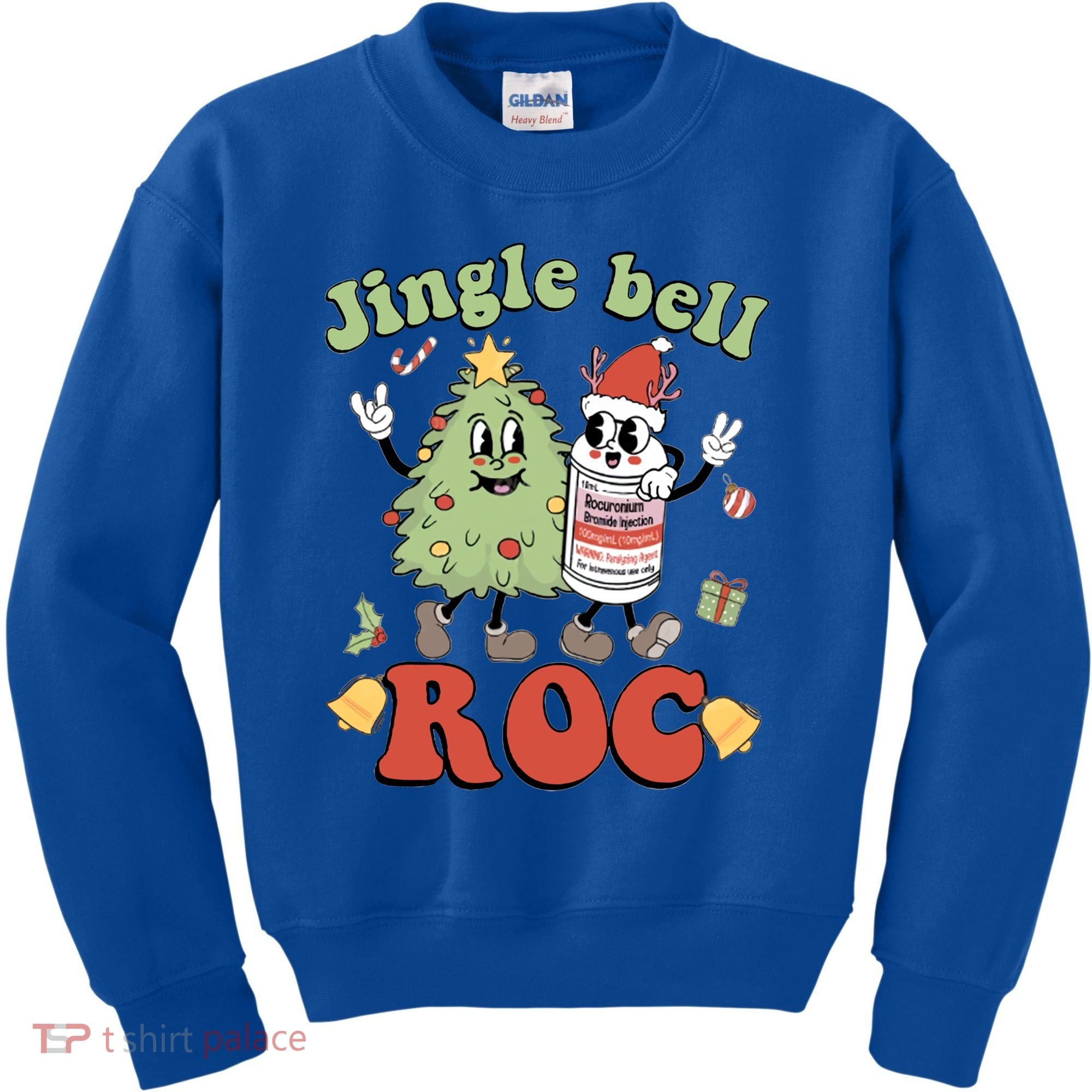 Jingle Bell Roc Icu Nurse Christmas Intensive Care Unit Gift Kids Sweatshirt