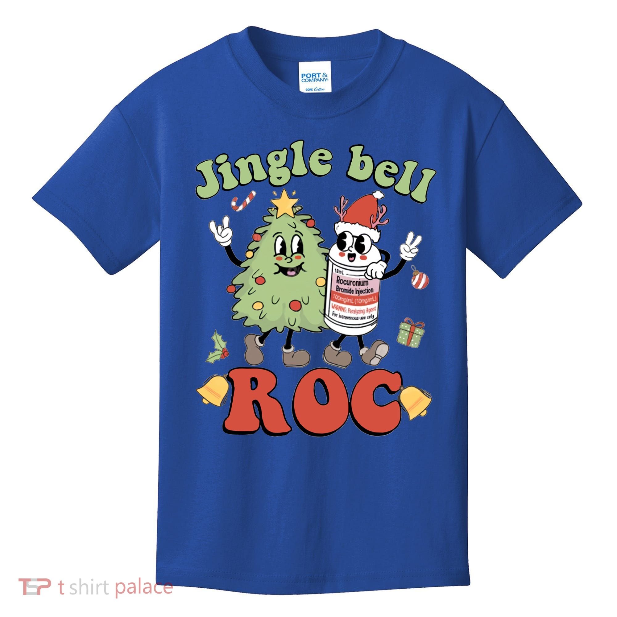 Jingle Bell Roc Icu Nurse Christmas Intensive Care Unit Gift Kids T-Shirt
