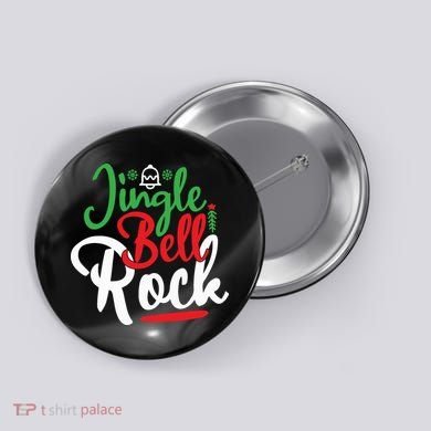 Jingle Bell Rock Christmas Button