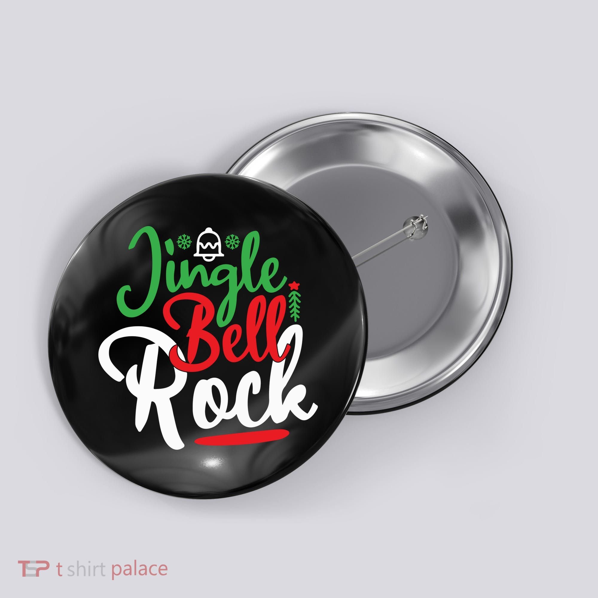 Jingle Bell Rock Christmas Button