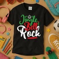 Jingle Bell Rock Christmas Kids T-Shirt thumb 3