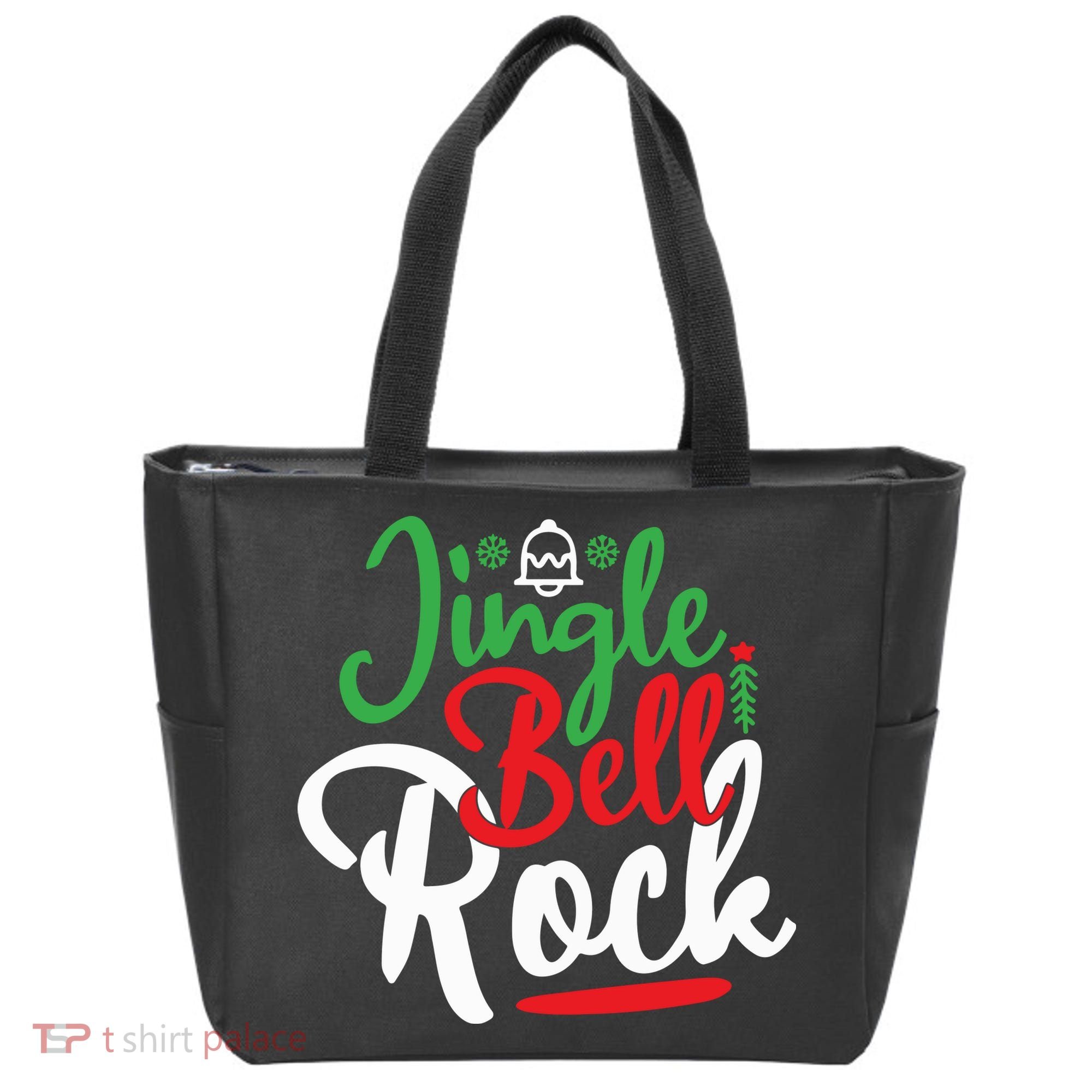 Jingle Bell Rock Christmas Tote Bag